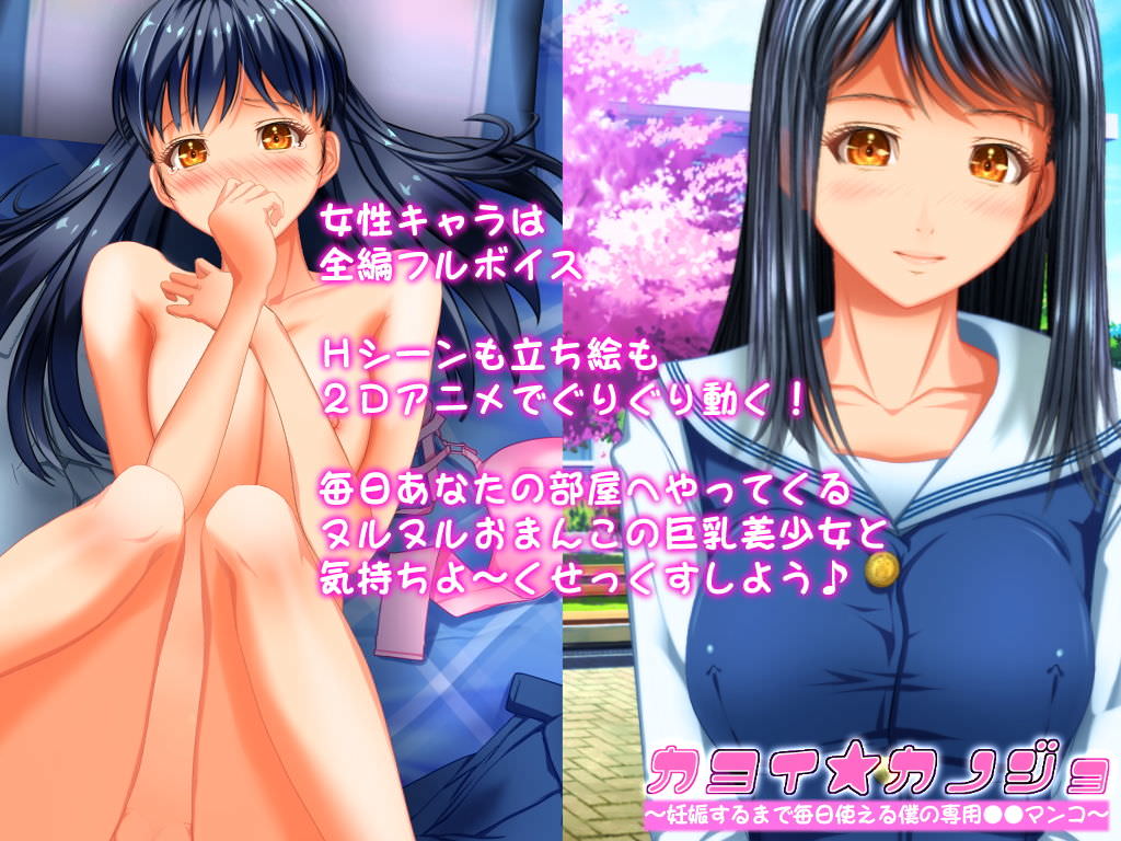 黒髪彼女と子作りする2Dアニメ